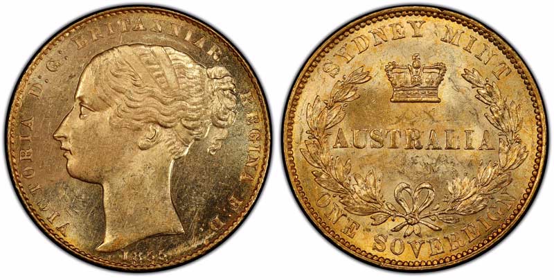 Australia 1855 Sovereign