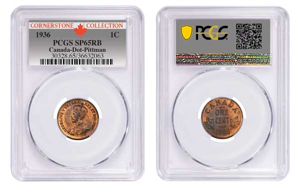 Canada 1936 1C PCGS SP65RB