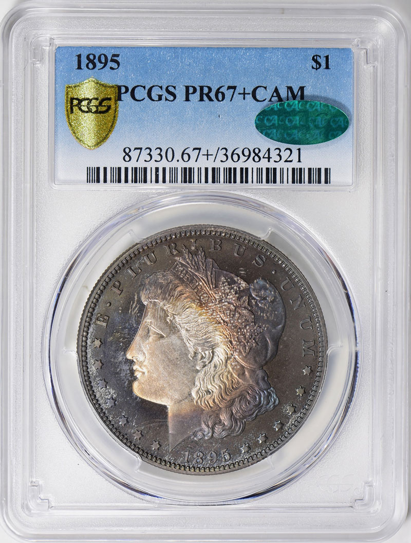 GreatCollections to Auction 1895 Proof Morgan Dollar Recently Graded ...