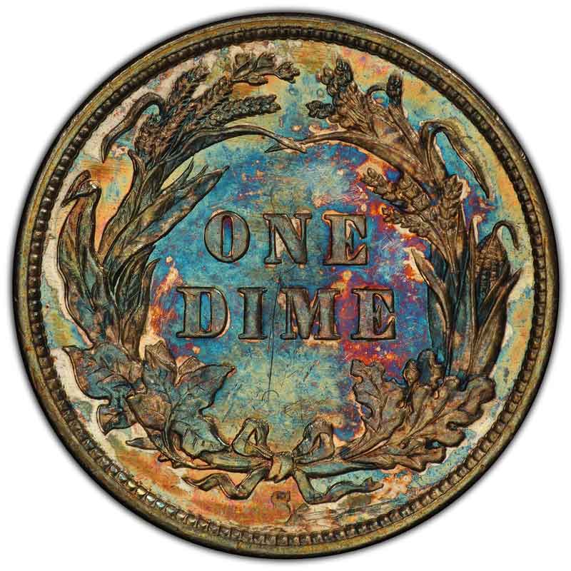 1894-S dime reverse