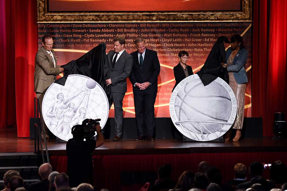 Basketball Hall of Fame Coin design unveiling