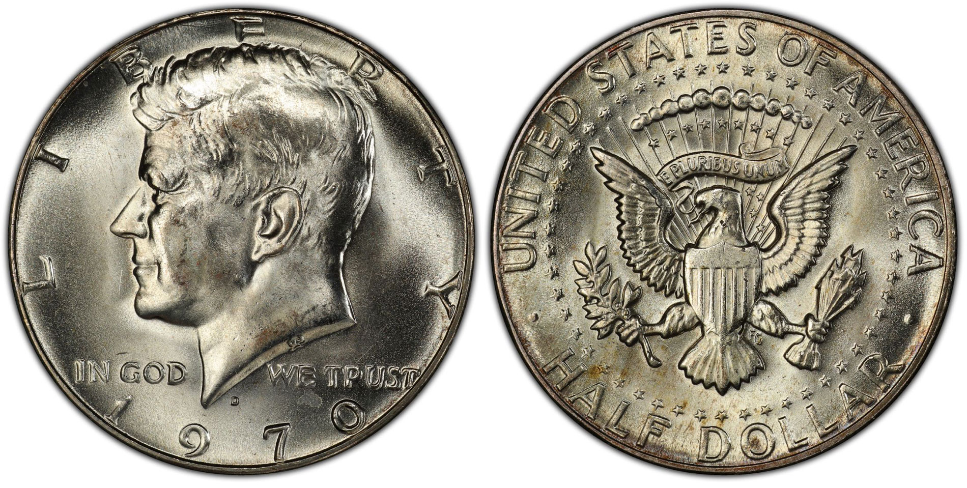1976-D John F Kennedy Clad Half Dollar Choice BU Condition From Mint Set  DUTCH 
