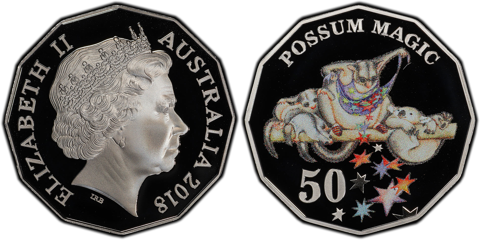 2017 Possum Magic 7 Coin Set $2 $1 Dollar & 1 Cent Collection Australia 