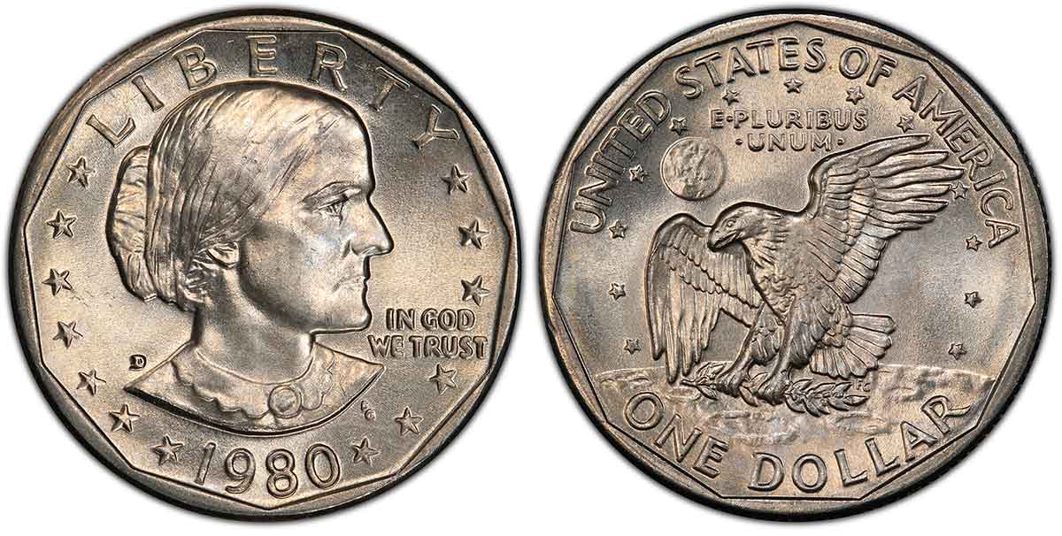 susan b anthony 1980 coin value