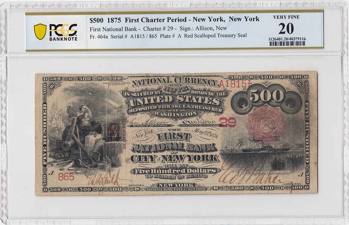 Collectors Corner Noteworthy Notes The Unique in Private Hands