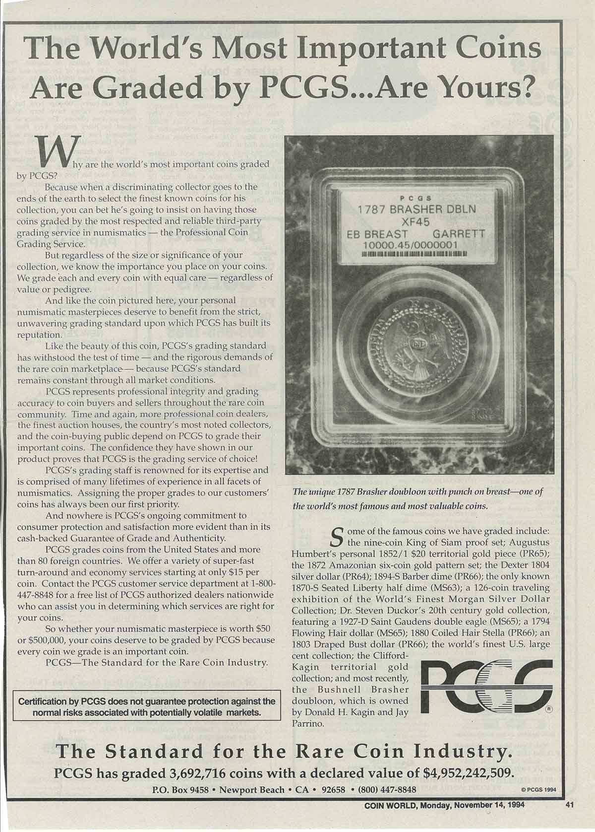 Looking Back on 35 Years of PCGS with an Amazing Memorabilia