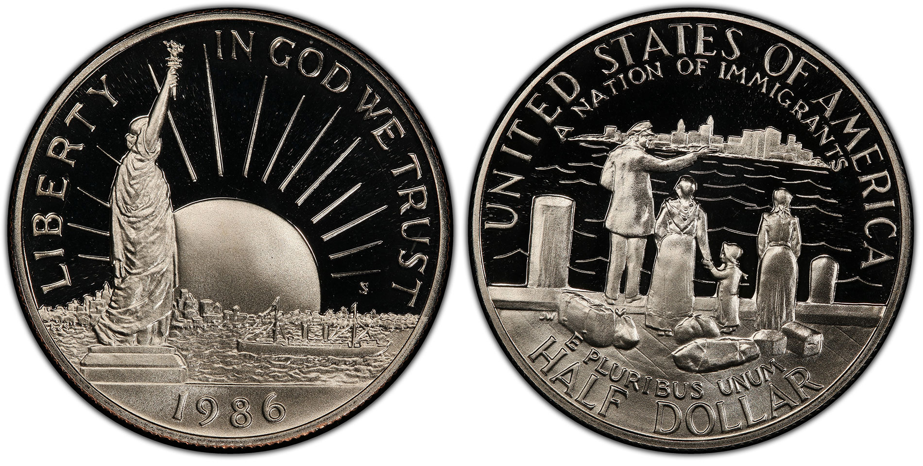 Details about   USA $1/2 Dollar 1986 Gem Proof Statue Liberty Centennial in Holder America Coin 