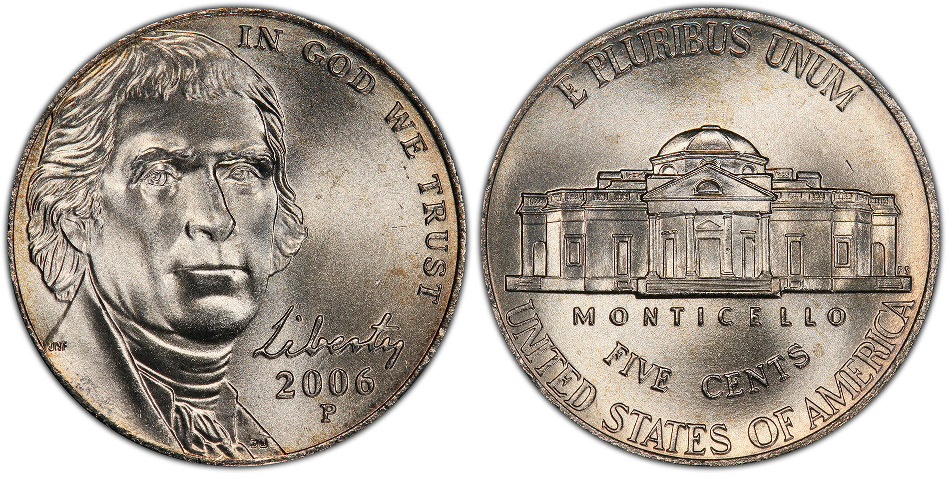 5 Mint Mark Positions on Jefferson Nickels