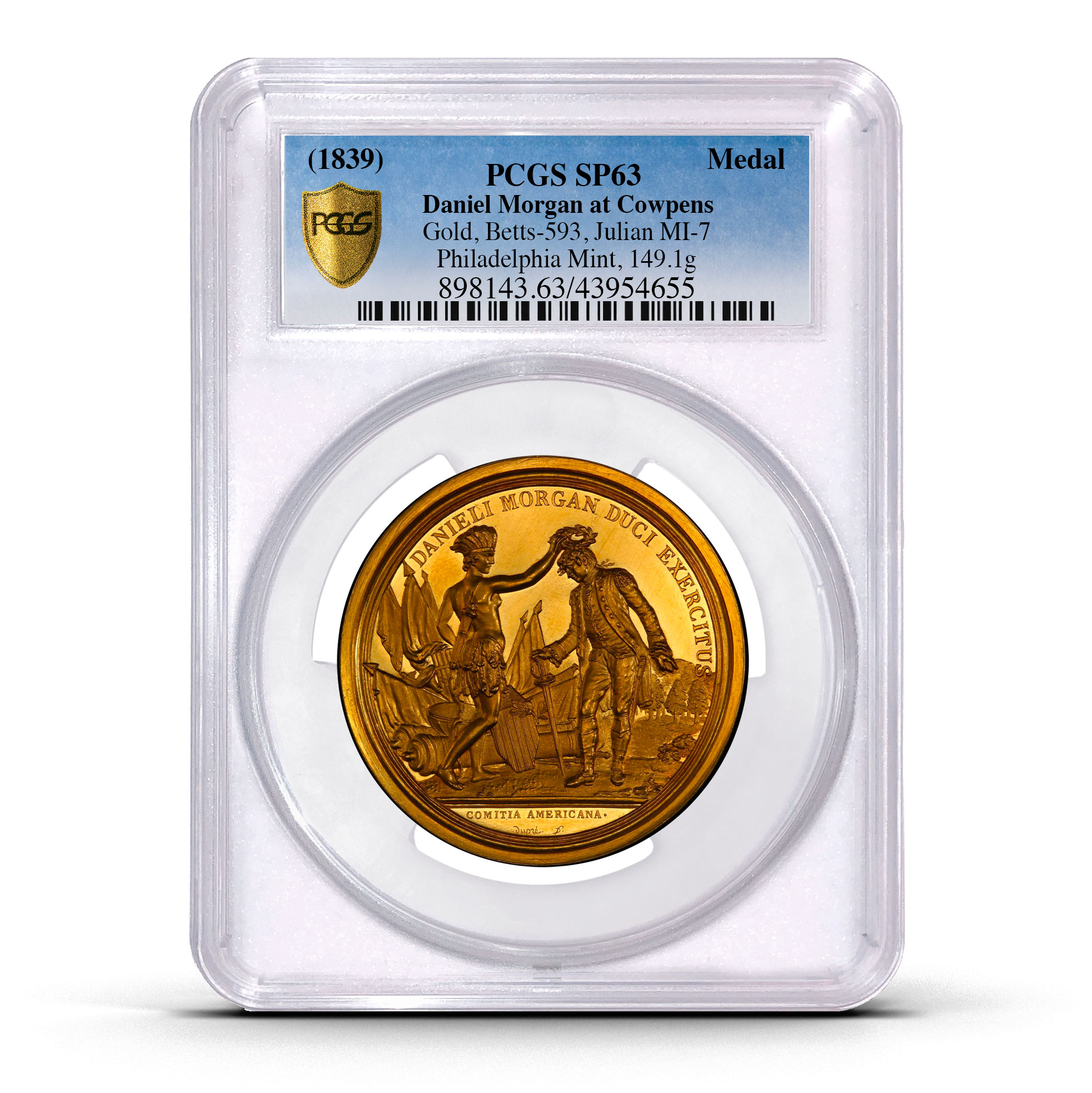 Gold Daniel Morgan At Cowpens Medal Brings 960000 6058