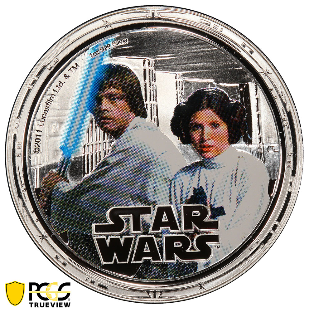 NEW Rare Star Wars Limited Edition Princess Leia Stunning Collectable Coin 
