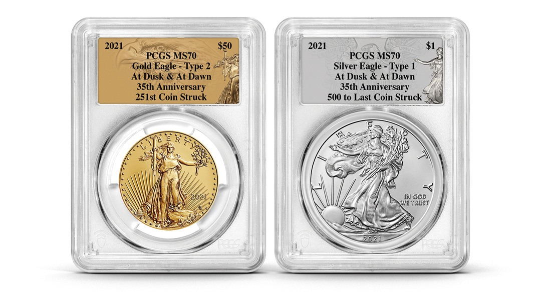 PCGS Certifies 2021 American Eagle at Dusk and at Dawn 35th