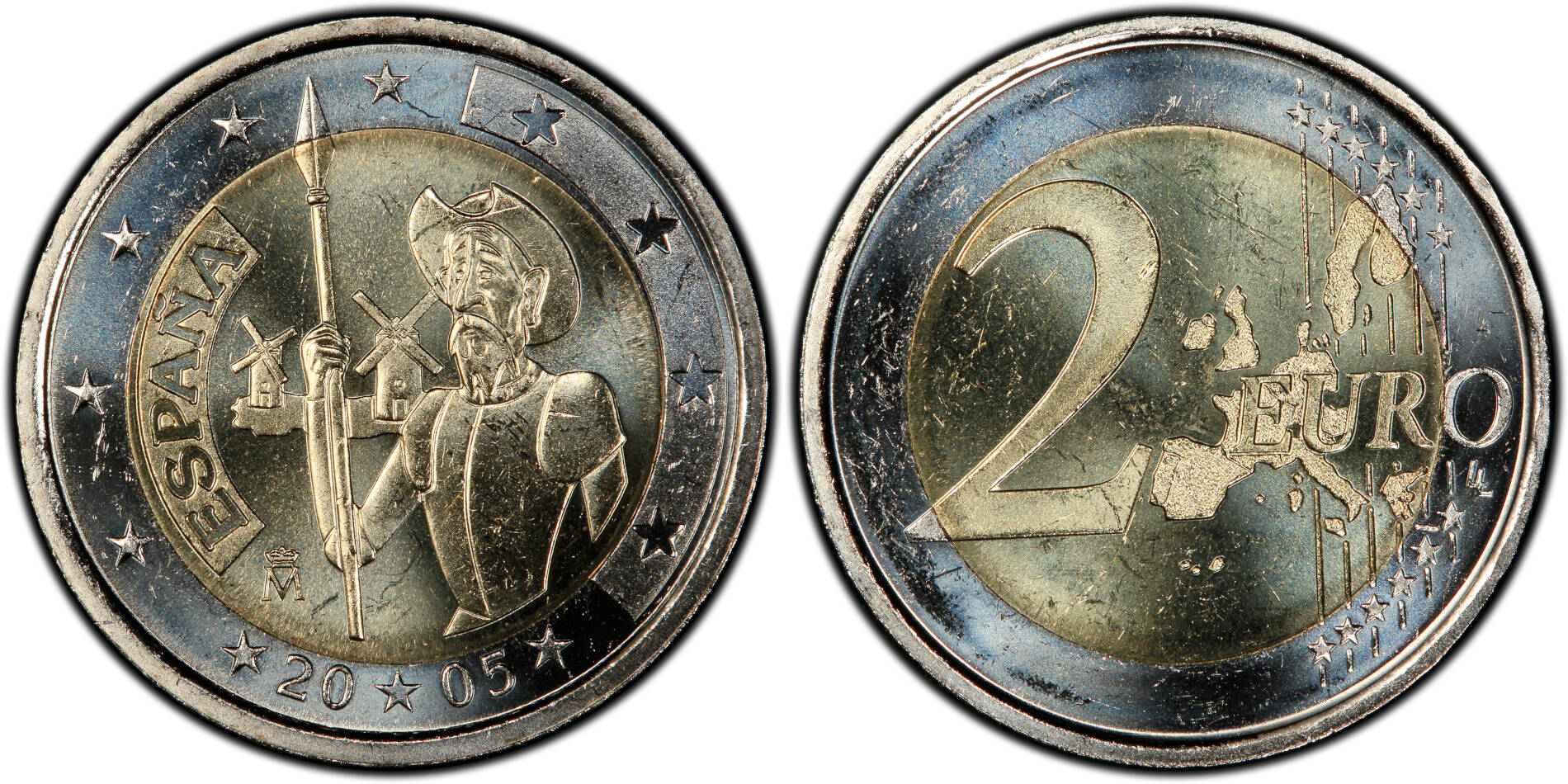 Spain 2 Euro 2005 Don Quixote - Special 2 euro coins