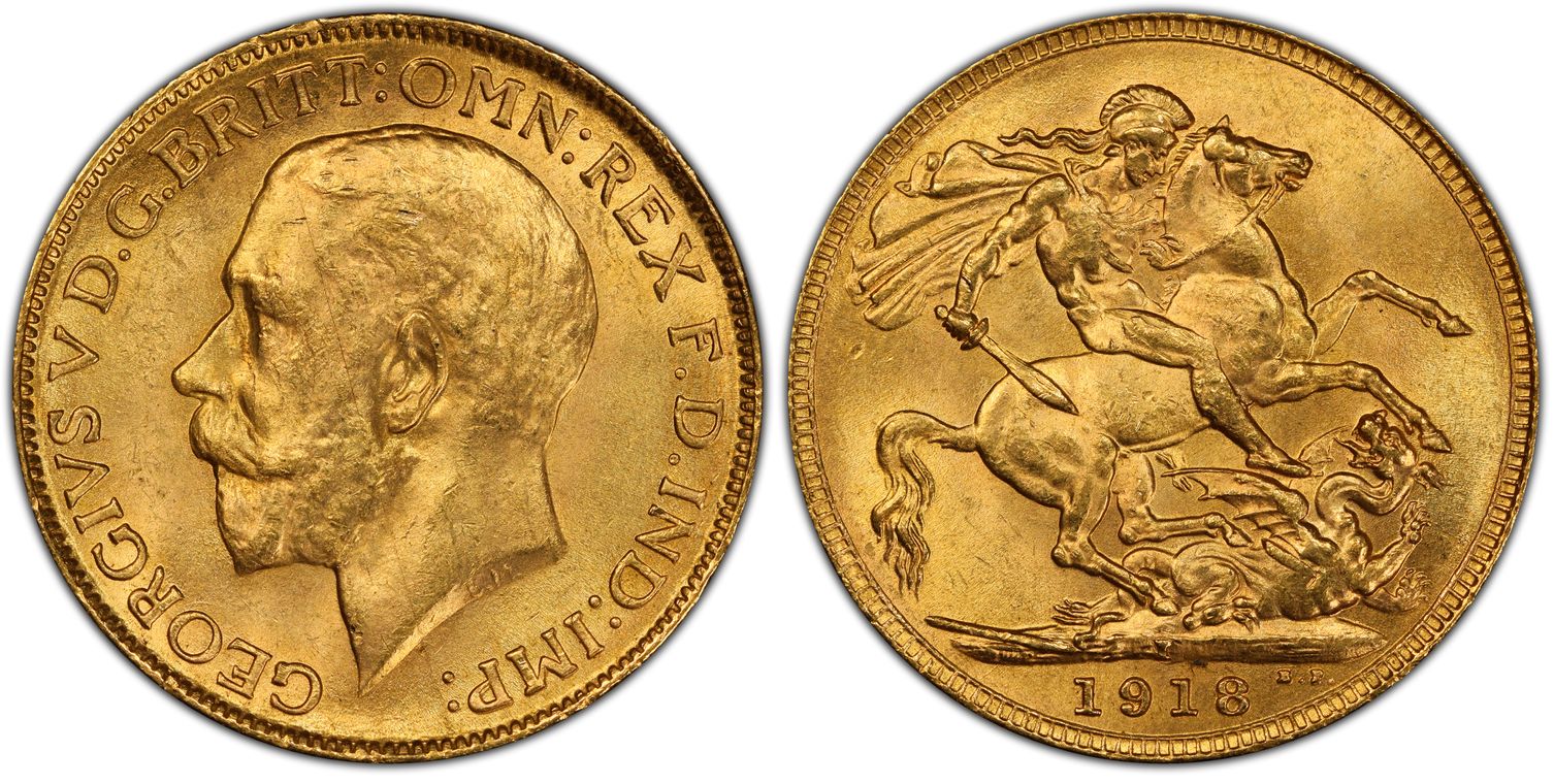 The 1918-I India Gold Sovereign