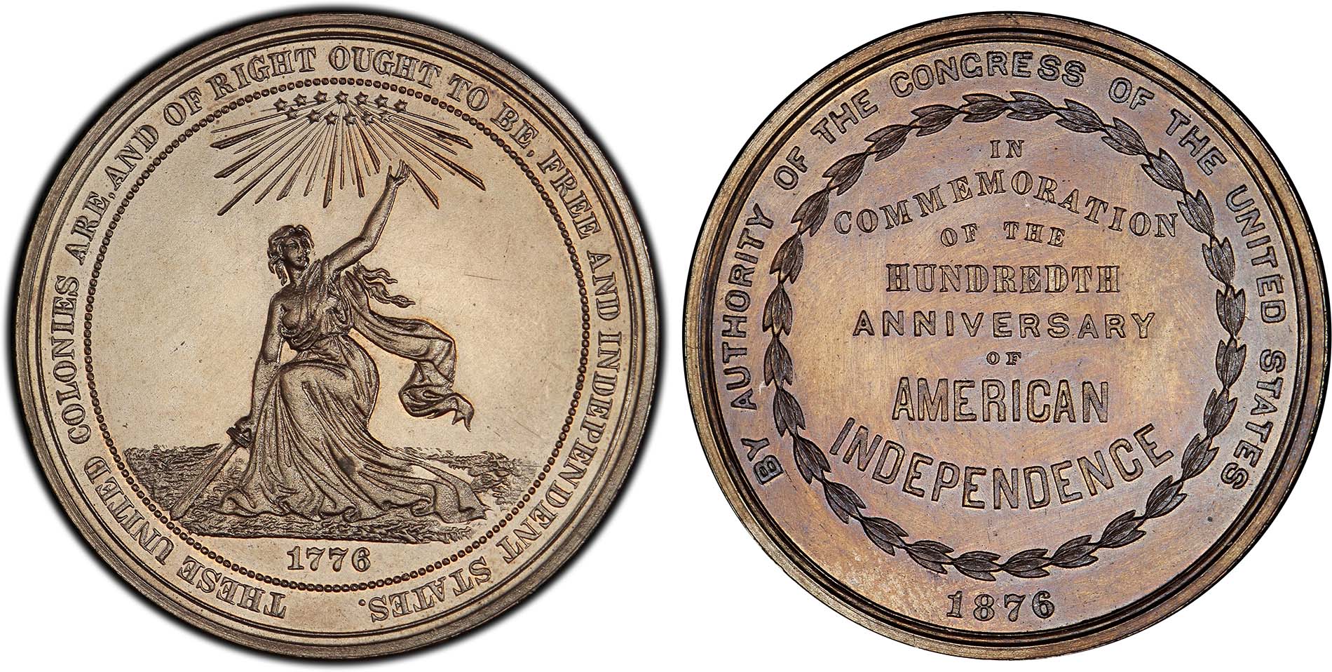 Connecting the Dots, Part 1: Medals Struck for the 1876 Centennial ...