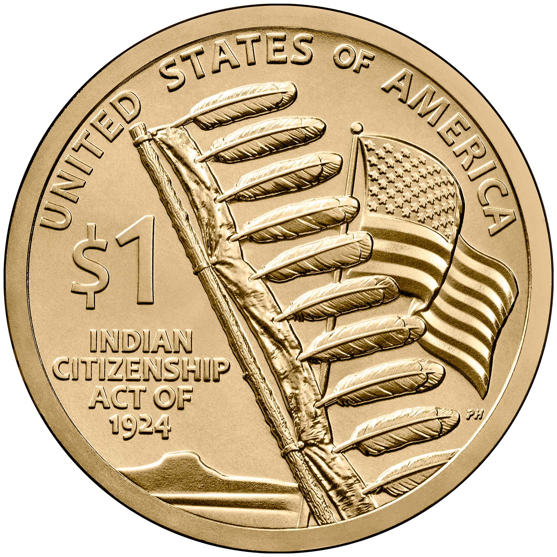 The 2024 Native American Dollar Honors Citizenship Rights