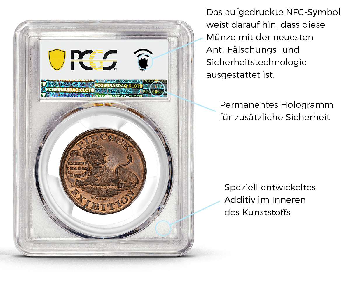 PCGS coin holder anatomy descriptions