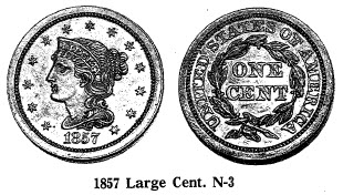 1857 Large Cent
