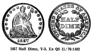 1857 Half Dime