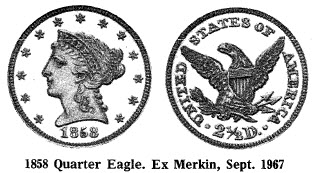 1858 Quarter Eagle