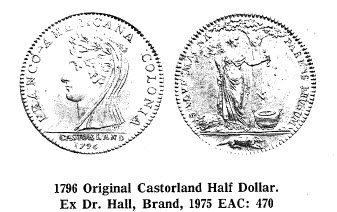 1796 Original Castorland Half Dollar