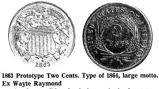 1863 Prototype Two Cent