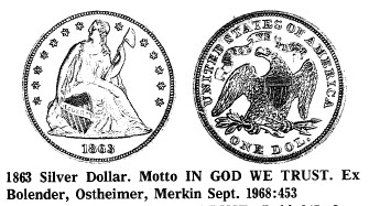 1863 Silver Dollar