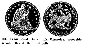 1865 Transitional Dollar