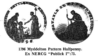 1796 Myddelton Pattern Halfpenny