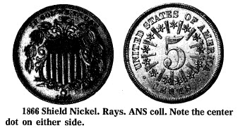 1866 Shield Nickel
