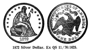 1872 Silver Dollar