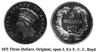 1873 Three Dollars