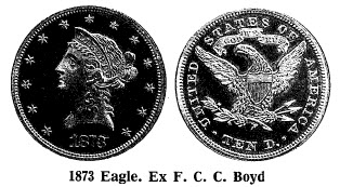 1873 Eagle. Ex F.C.C. Boyd