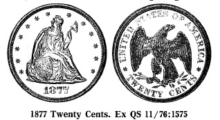 1877 Twenty Cents