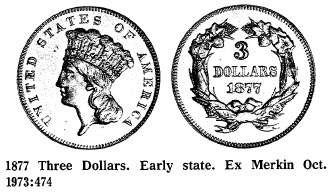 1877 Three Dollar