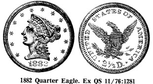 1882 Quarter Eagle