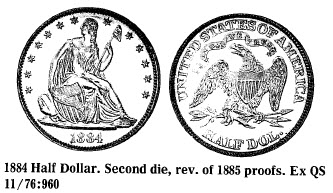 1884 Half Dollar