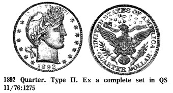 1892 Quarter