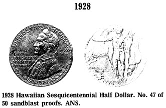 1928 Hawaiian Sesquicentennial Half Dollar