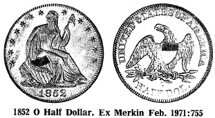 1852 O Half Dollar