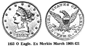 1853 O Eagle.