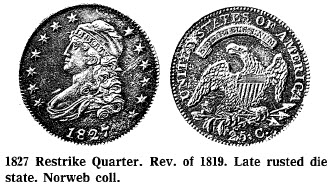 1827 Restrike Quarter