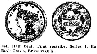 1841 Half Cent