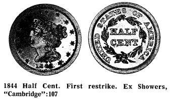 1844 Half Cent