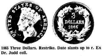 1865 Three Dollars