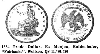 1884 Trade Dollar