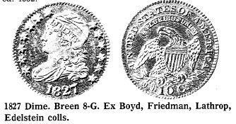 1827 Dime