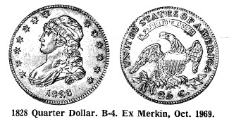 1828 Quarter Dollar.