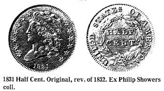 1831 Half Cent