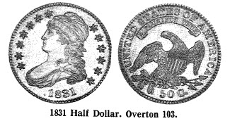 1831 Half Dollar