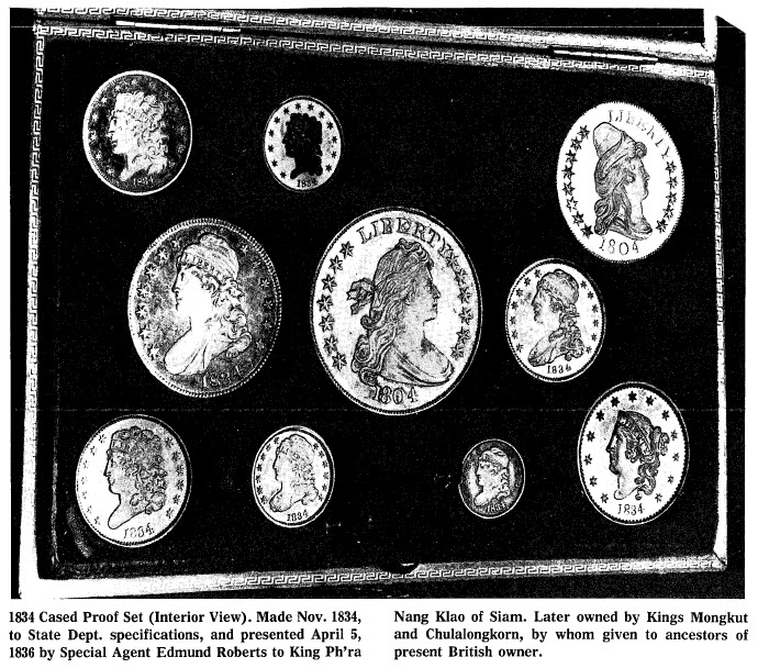 1834 Cased Proof Set.